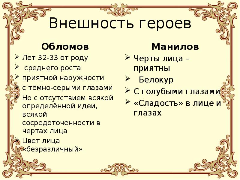 Обломов герои