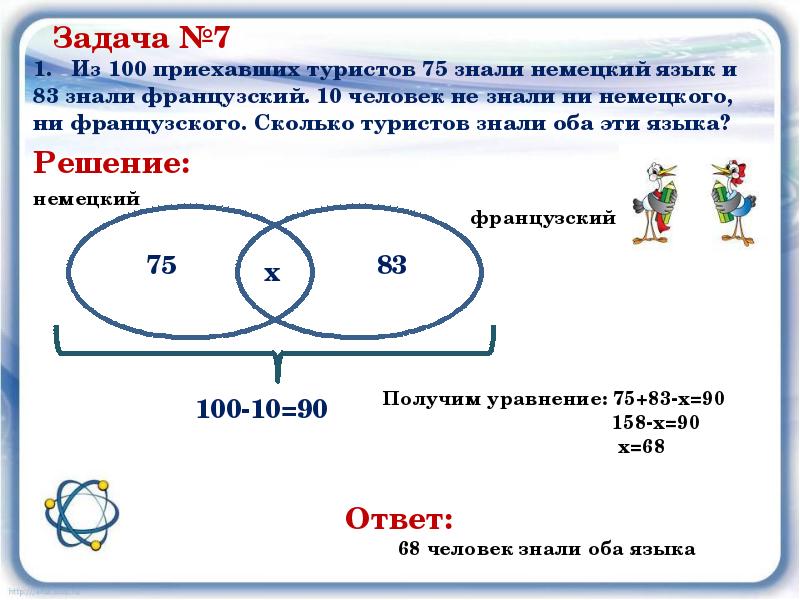 Решение задач с помощью кругов эйлера 5 класс презентация