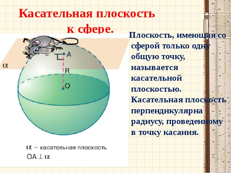 Презентация шар и сфера их сечения касательная плоскость к сфере