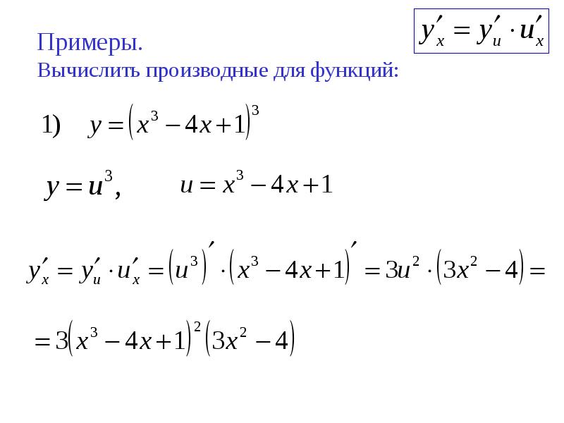 Производные дифференцирование примеры. Производные функции примеры. Вычисление производных. Техника дифференцирования функции.