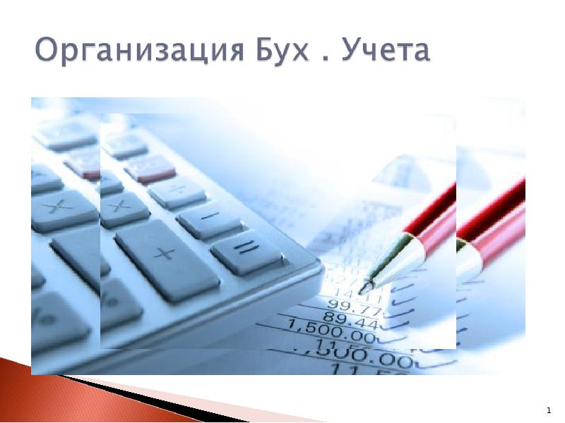 Доклад: Порядок организации и ведения бухгалтерского учета