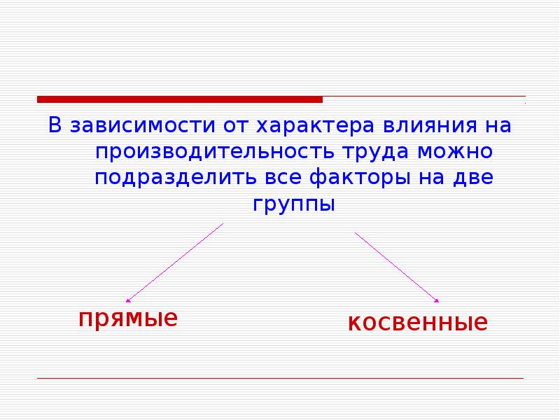 Подразделить. По характеру влияния на производительность труда прямые и косвенные. В зависимости от характера действия. Что такое труд как можно его подразделить.