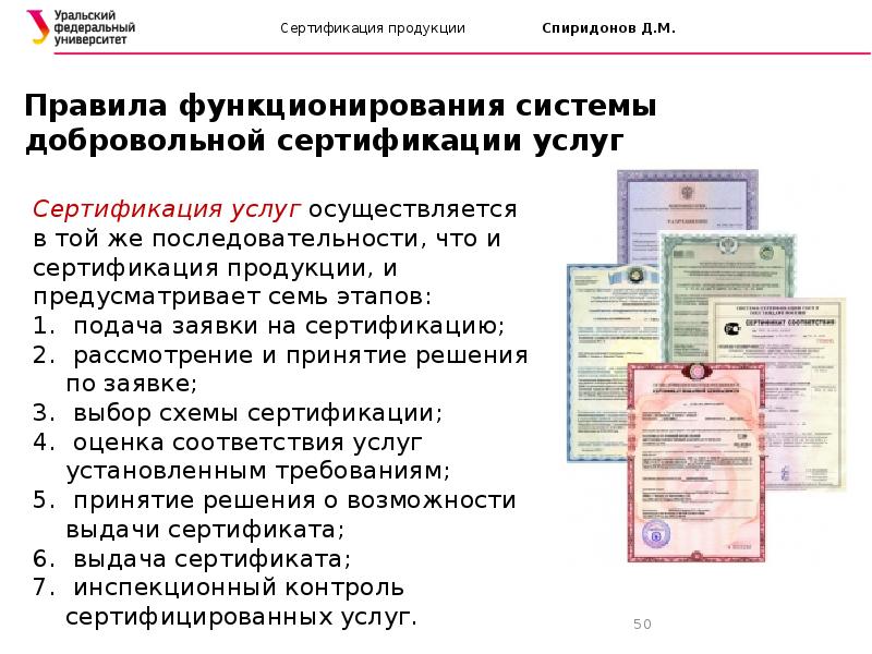 Сертификация продукции презентация