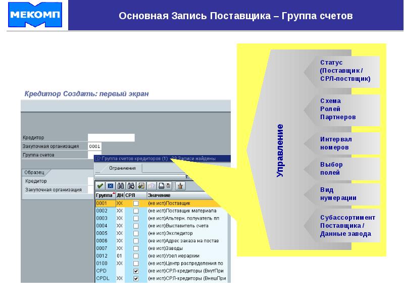 Основная запись