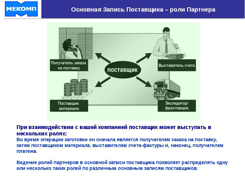 Компания импортер. Основная запись. Кто может быть поставщиком.