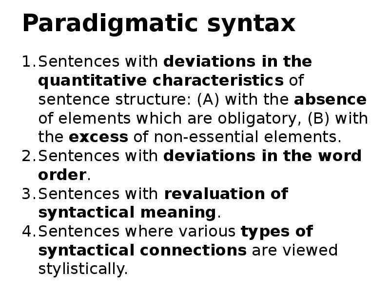 Sentence elements. Paradigmatic structure of the simple sentence. Paradigmatic syntax. Syntax sentence structure. Paradigmatic example.