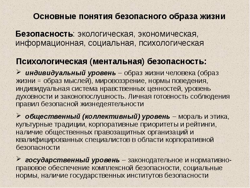 Концепция жизни. Безопасность это образ жизни. Понятие образ жизни. Социальные проблемы образа жизни. Термин образ жизни.