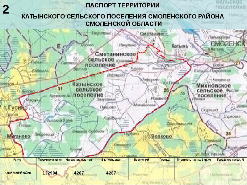 Оду смоленского района карта