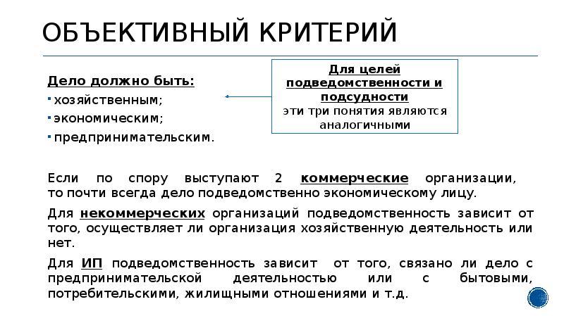 Споры о подсудности