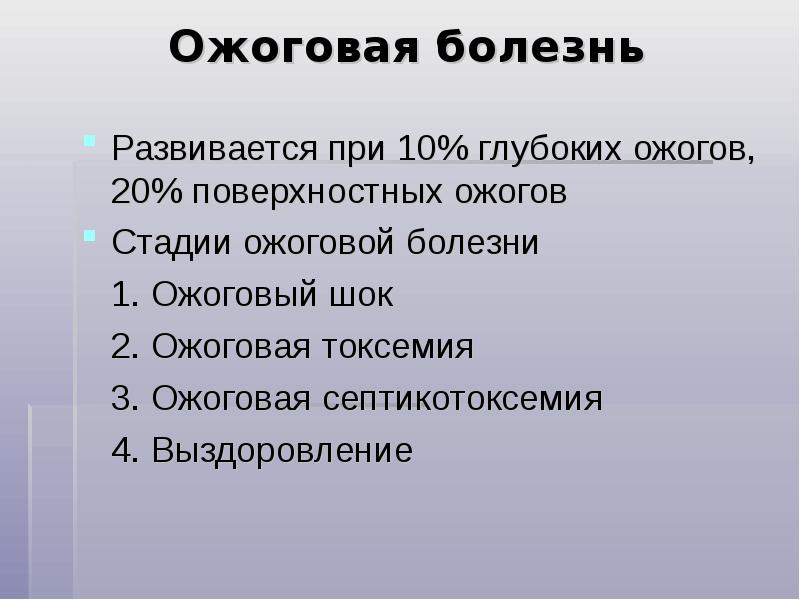 Ожоговая септикотоксемия