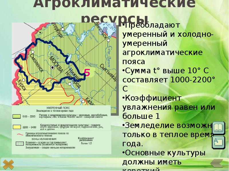 Агроклиматические ресурсы воронежской области презентация