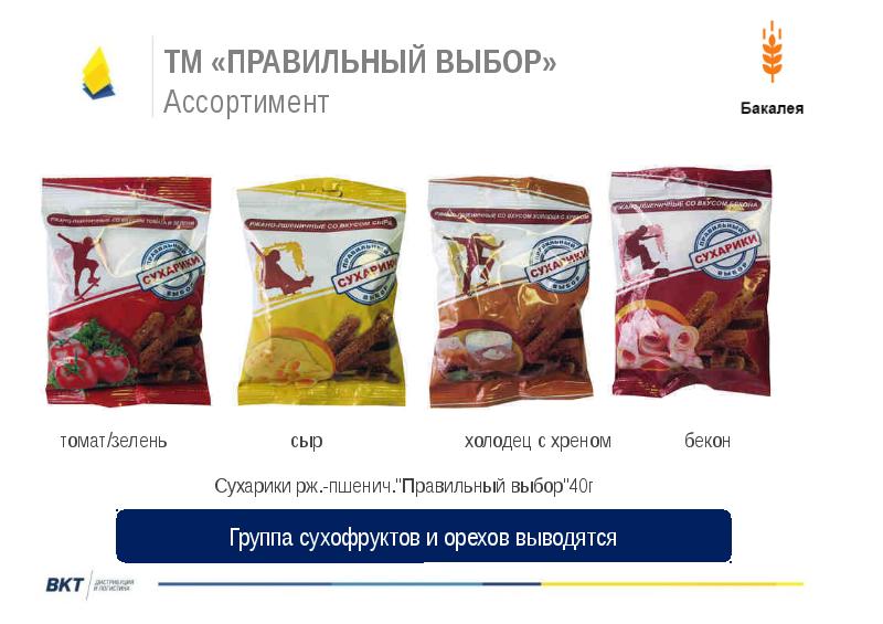 Выбери продукцию