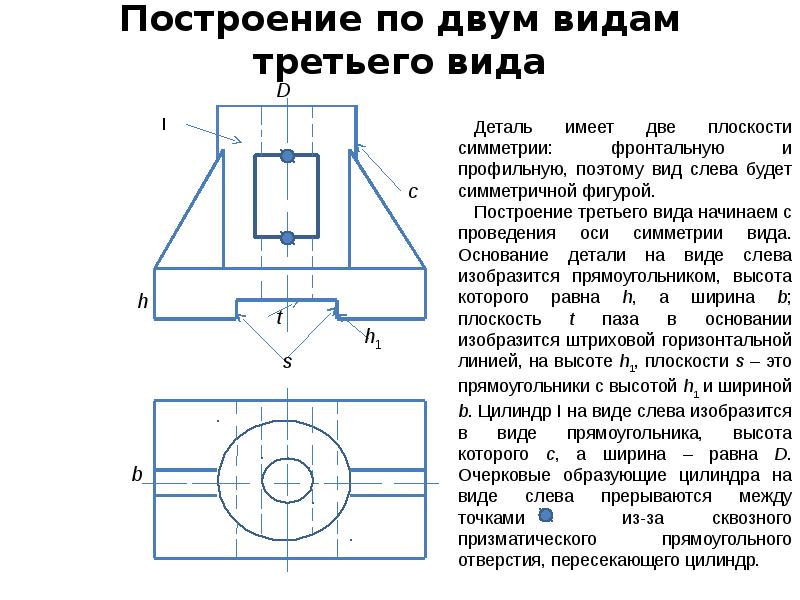 3 вид разрез. Построение трех видов разреза сечения. Построение сечения по двум видам. Детали с полезными разрезами. Разрез на виде слева.