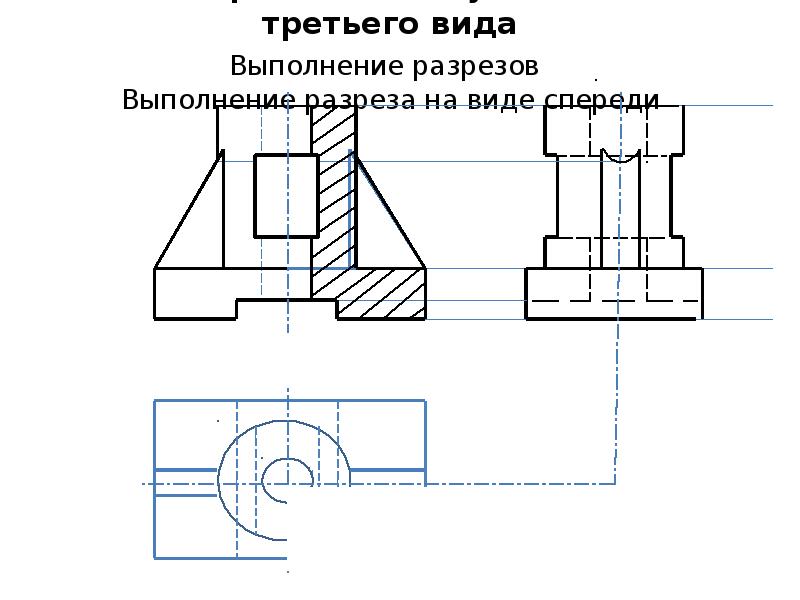 Построение разрезов и сечений в сапр