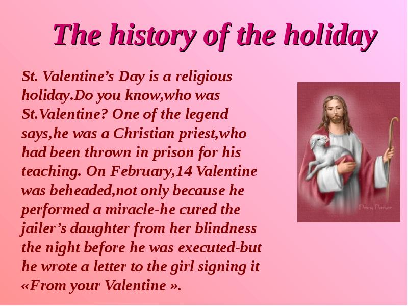 Реферат: Saint Valentine's Day