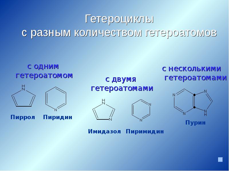 Азотсодержащие гетероциклические соединения нуклеиновые кислоты презентация 10 класс