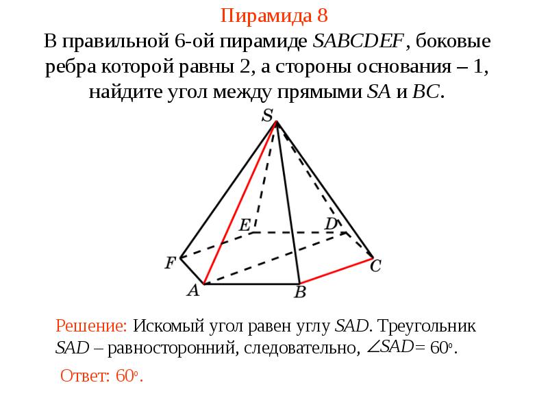 Пирамида 8 углов