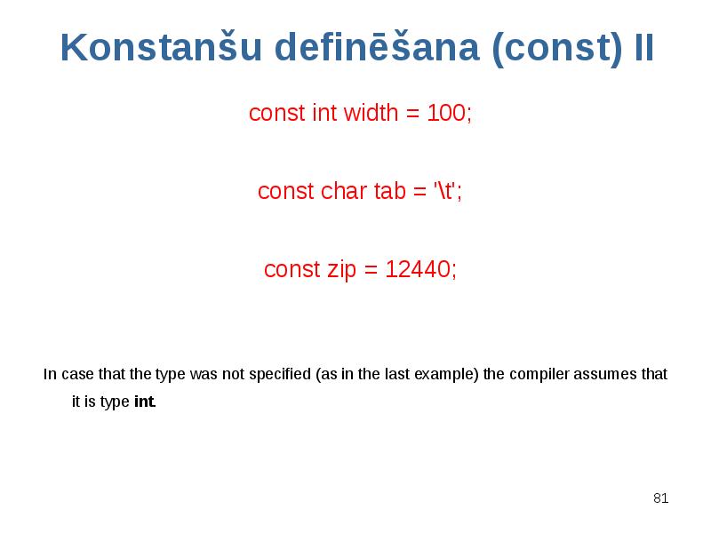 Int width