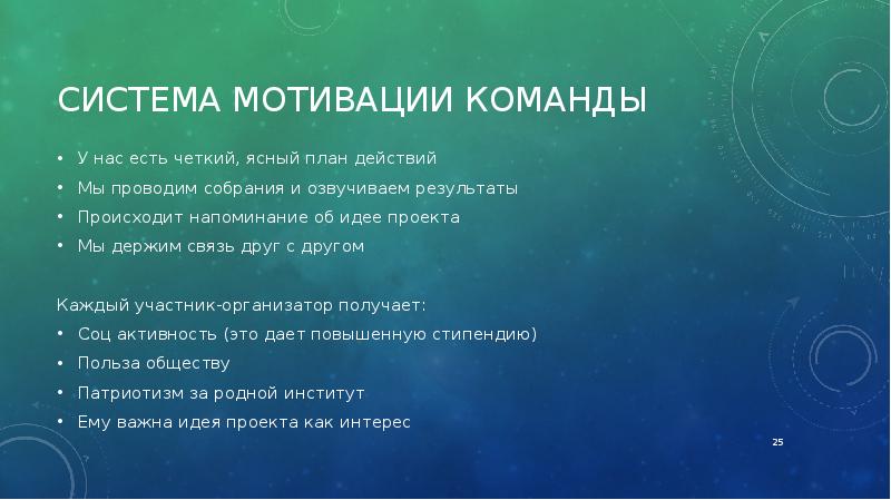 Мотивация команды проекта