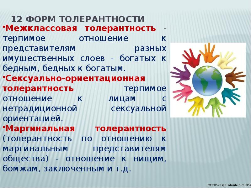 Презентация по теме толерантность