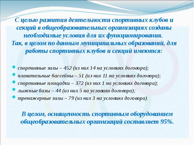 С целью развития деятельности спортивных клубов и секций в общеобразовательных организациях