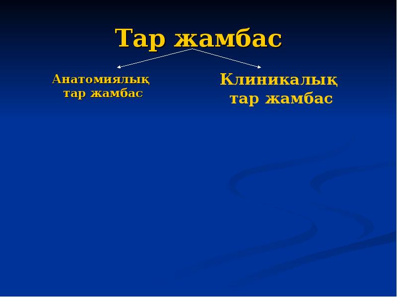 Тар жамбас Анатомиялық  тар жамбас