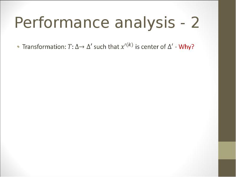 Performance analysis - 2 Performance analysis - 2