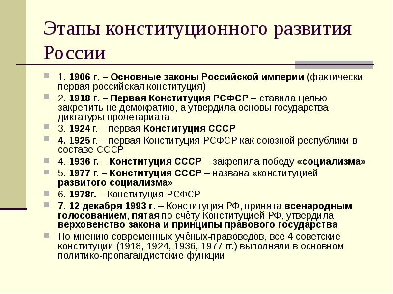 Реферат: Конституция РФ 4