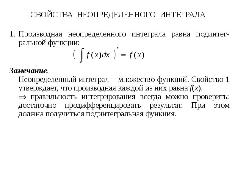 Презентация на тему первообразная и интеграл