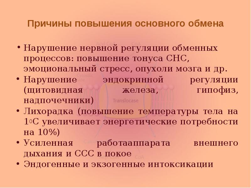 Увеличение основной