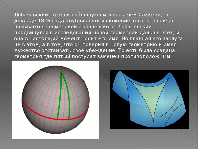 Неевклидова геометрия картинки