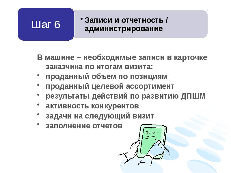 Необходима запись. Шаги визита торгового представителя в торговую точку. Этапы торгового представителя. Этапы визита торгового представителя в торговую точку. 7 Шагов торгового представителя.