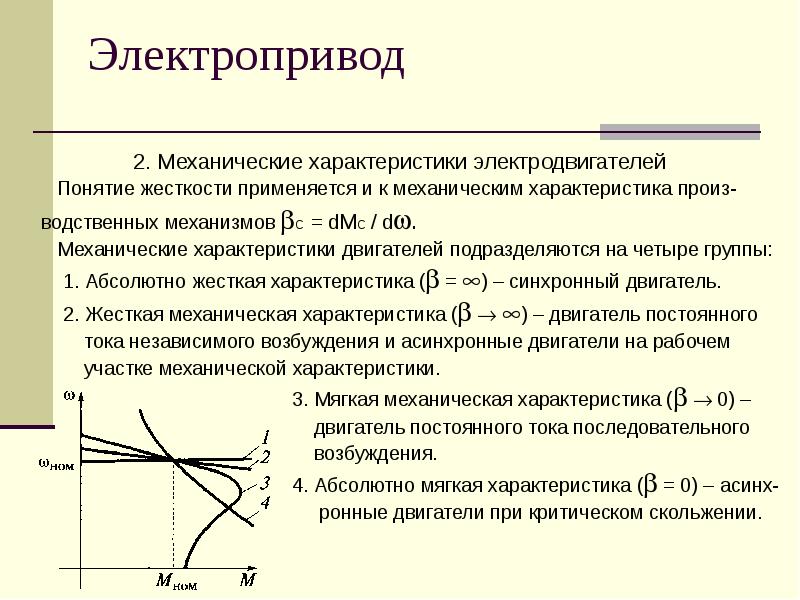 Характеристика абсолютной. Жесткая и мягкая механические характеристики. Механические характеристики нагрузочных устройств. Жесткая механическая характеристика двигателя. Абсолютная жесткость механической характеристики формула.