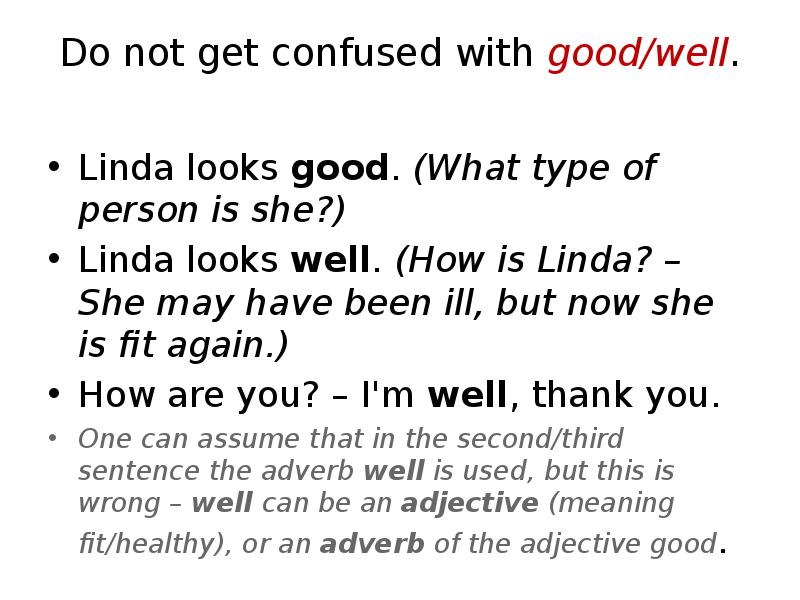 Write am is are linda. Linda was looking forward.