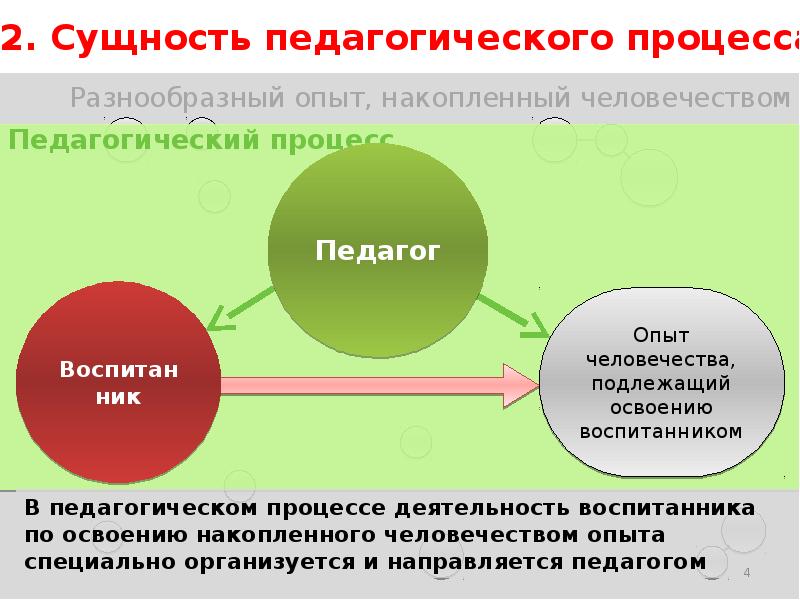 Целостность педагогического процесса заключается в том что