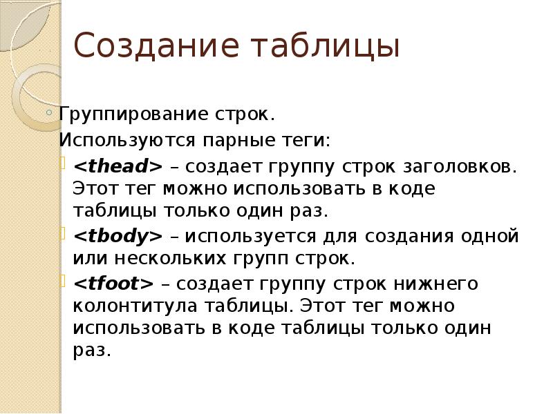 Создание языка. Использовать строки. Использовать строки какой язык. Тег <thead>.