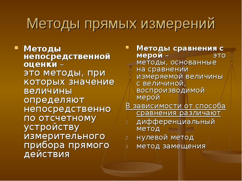 Какие методы измерения. Методы прямых измерений. Методы прямого измерения. Охарактеризуйте каждый из методов прямых измерений.. Непосредственный метод измерения.