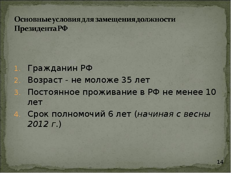 Гражданин не моложе 35 лет. Замещение должности президента РФ. Как замещается должность президента. Условия и порядок замещения должности президента РФ. Президент замещающий должность.