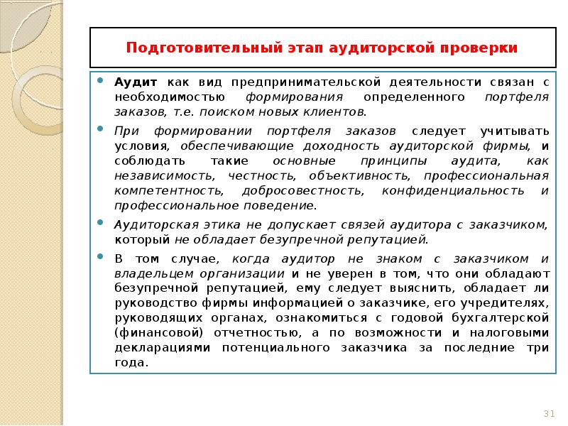 Сроки аудиторской проверки. Этапы организации аудиторской проверки.