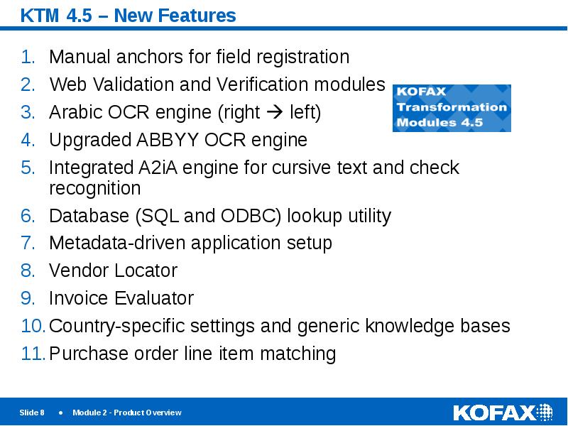 KTM 4.5 – New Features Manual anchors for field registration Web
