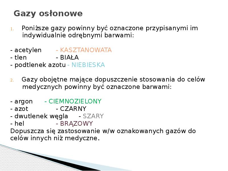 Gazy osłonowe Gazy osłonowe