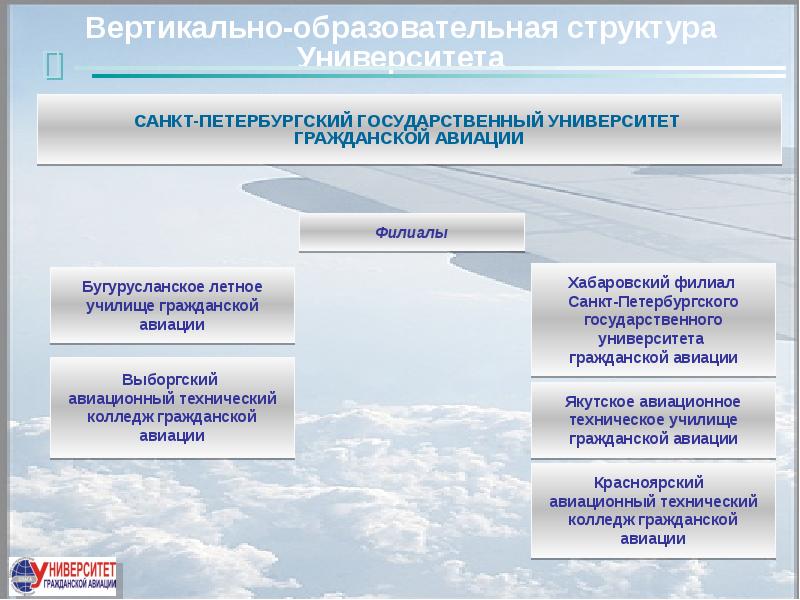 Состав гражданской авиации. Направления подготовки в гражданской авиации. Направление вузов гражданской авиации. Обучение гражданской авиации в Санкт Петербурге. Организационная структура СПБГУГА.