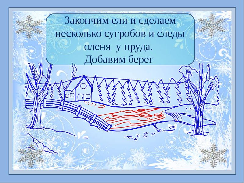зимний пейзаж презентация для детей. зимний пейзаж презентация для детей. зимний пейзаж пошаговое рисование. рисунок на тему зима. изо тема зима.