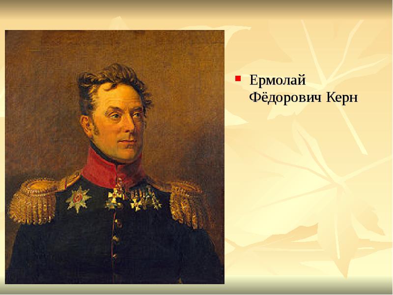 Ермолай Фёдорович Керн Ермолай Фёдорович Керн