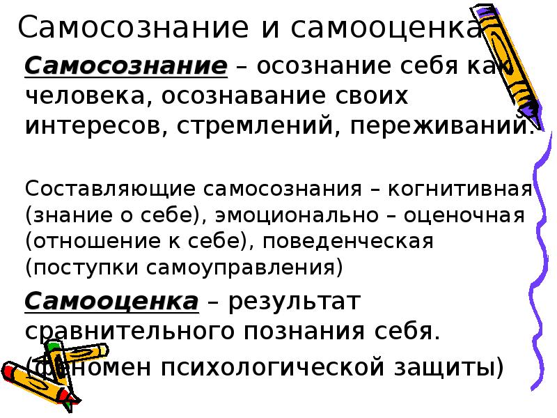 Уровни самосознания