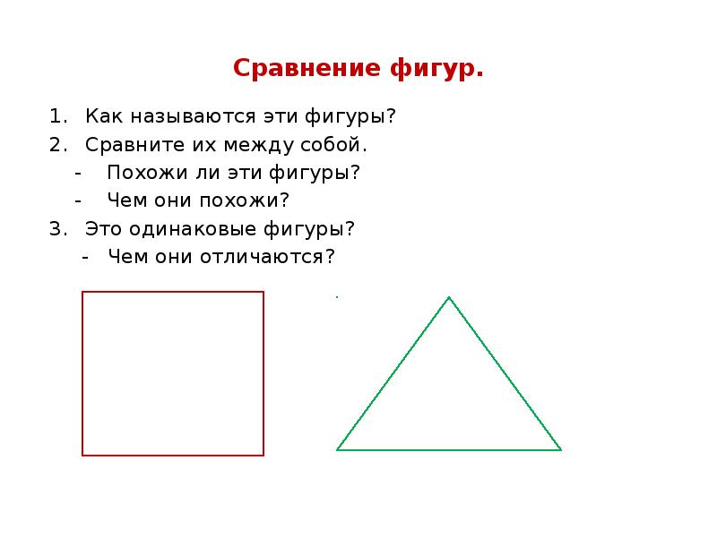 Почему фигуры одинаковые по высоте мы видим