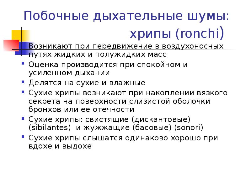 Лечение хрипов при дыхании