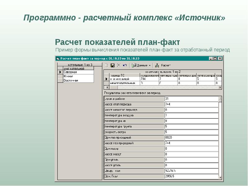 В фирме родник рассчитывается. Расчетный комплекс. Расчетные программные комплексы. Форма вычисления. Расчет комплекса специальных показателей.