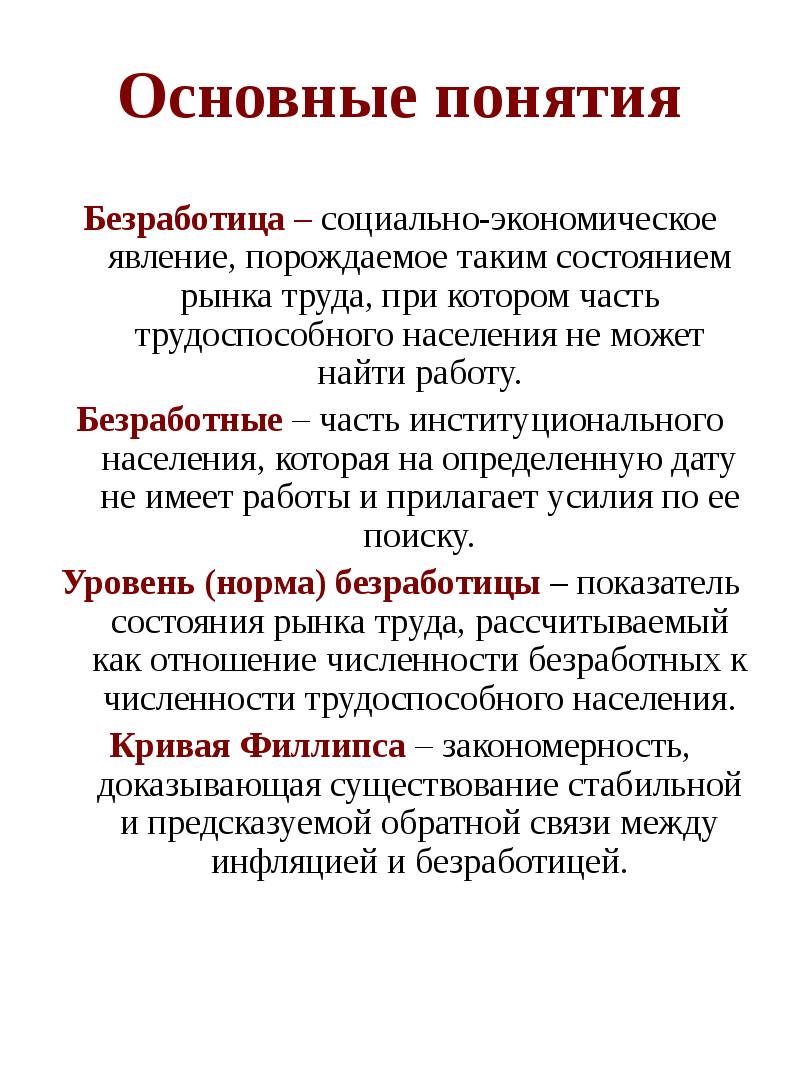 Безработица как социально экономическое явление презентация