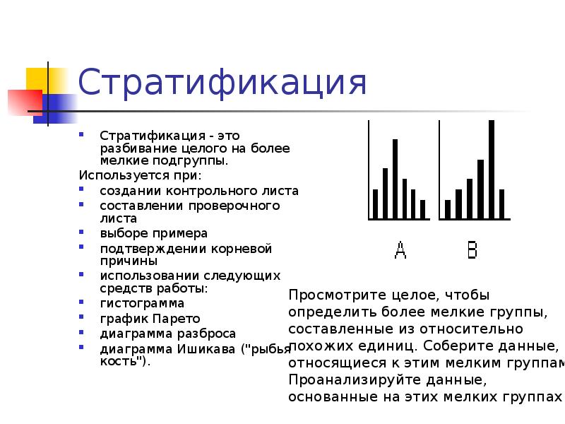 Построение диаграммы стратификации